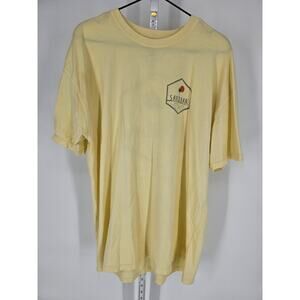 Sandbar Clothing Co Mens Sz XL Short Sleeve T Shirt Light Yellow